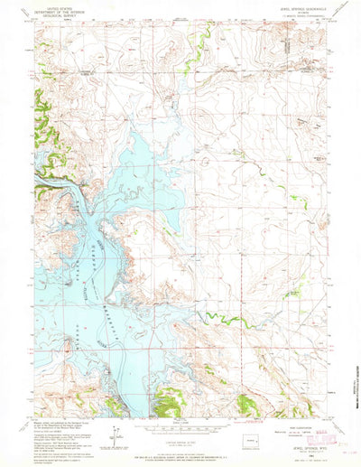 United States Geological Survey Jewel Springs, WY (1961, 24000-Scale) digital map
