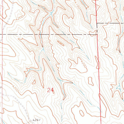 United States Geological Survey Jewell Draw, WY (1972, 24000-Scale) digital map