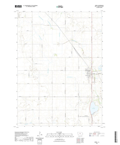 United States Geological Survey Jewell, IA (2022, 24000-Scale) digital map