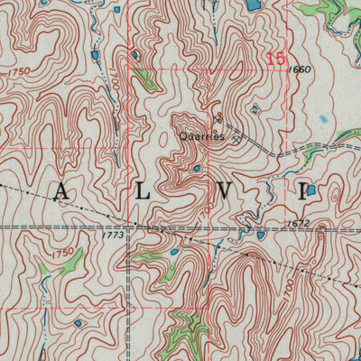 United States Geological Survey Jewell, KS (1969, 24000-Scale) digital map