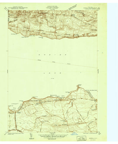 United States Geological Survey Jewell, NY (1941, 24000-Scale) digital map