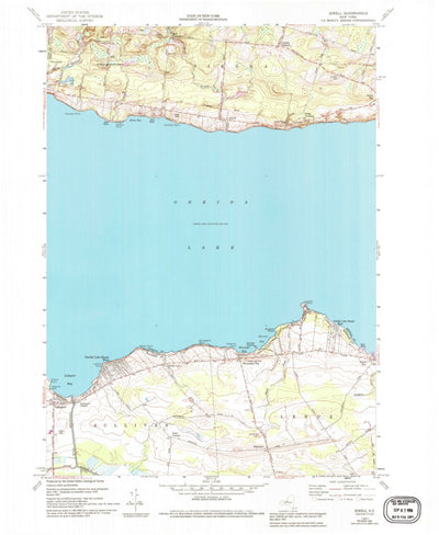 United States Geological Survey Jewell, NY (1957, 24000-Scale) digital map