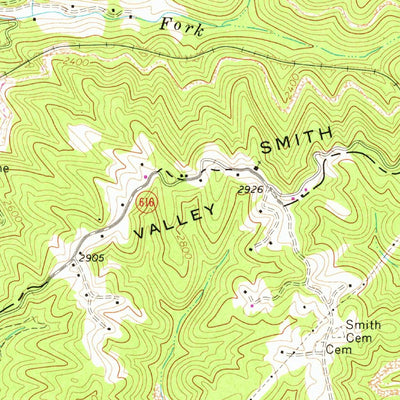 United States Geological Survey Jewell Ridge, VA (1968, 24000-Scale) digital map