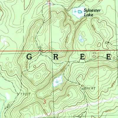 United States Geological Survey Jewett Creek, MI (1986, 24000-Scale) digital map