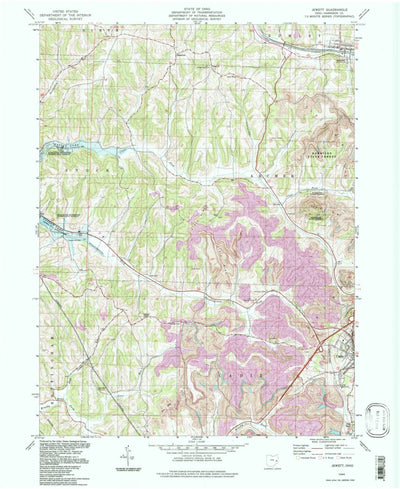 United States Geological Survey Jewett, OH (1994, 24000-Scale) digital map