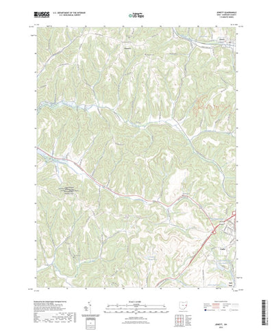 United States Geological Survey Jewett, OH (2023, 24000-Scale) digital map