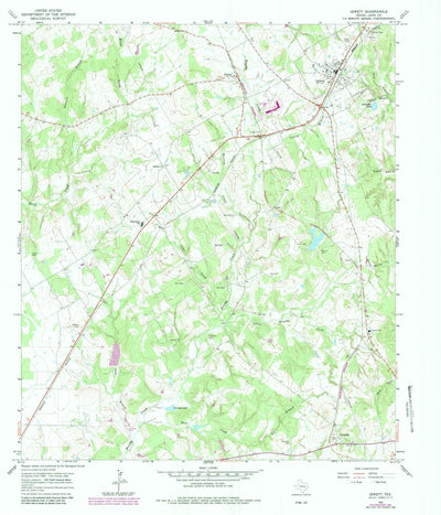 United States Geological Survey Jewett, TX (1965, 24000-Scale) digital map