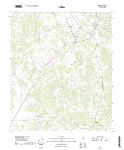 United States Geological Survey Jewett, TX (2022, 24000-Scale) digital map