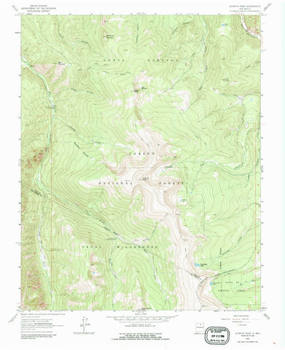 United States Geological Survey Jicarita Peak, NM (1964, 24000-Scale) digital map