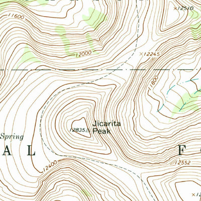 United States Geological Survey Jicarita Peak, NM (1964, 24000-Scale) digital map