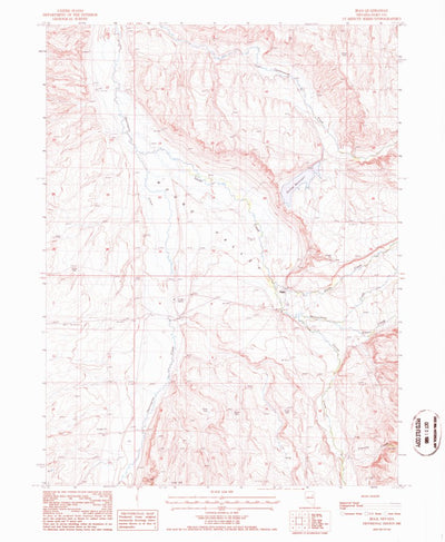 United States Geological Survey Jiggs, NV (1985, 24000-Scale) digital map
