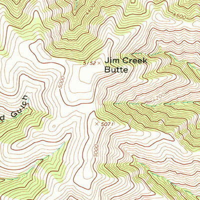 United States Geological Survey Jim Creek Butte, OR-ID-WA (1963, 24000-Scale) digital map