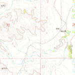United States Geological Survey Jim Creek, WY (1971, 24000-Scale) digital map