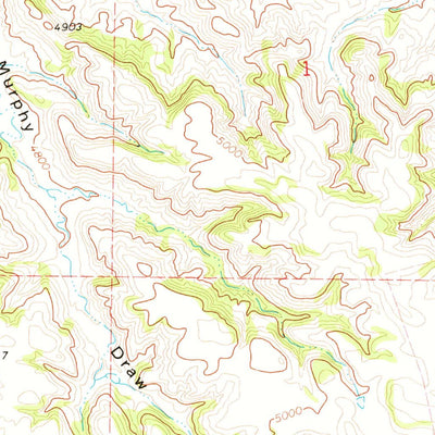 United States Geological Survey Jim Creek, WY (1971, 24000-Scale) digital map
