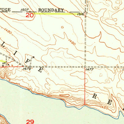 United States Geological Survey Jim Lake, ND (1952, 24000-Scale) digital map