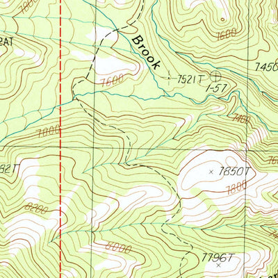 United States Geological Survey Jim Mountain, WY (1987, 24000-Scale) digital map