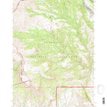 United States Geological Survey Jim Mountain, WY (1991, 24000-Scale) digital map