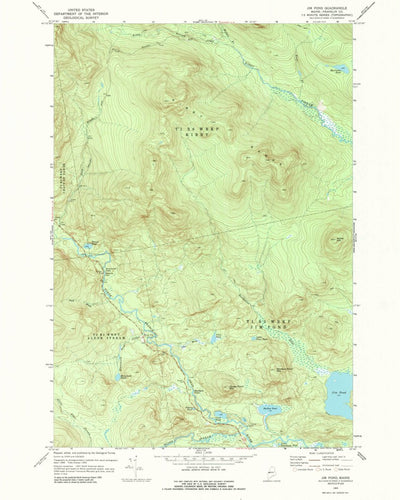 United States Geological Survey Jim Pond, ME (1969, 24000-Scale) digital map