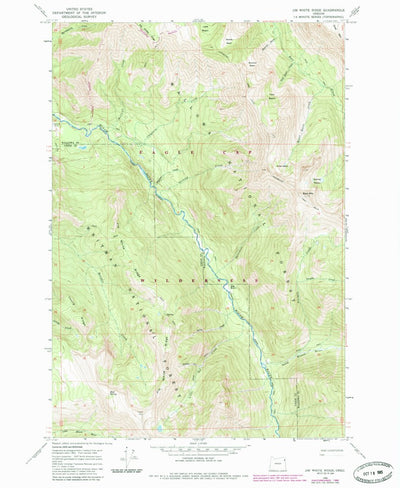 United States Geological Survey Jim White Ridge, OR (1966, 24000-Scale) digital map