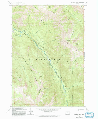 United States Geological Survey Jim White Ridge, OR (1993, 24000-Scale) digital map