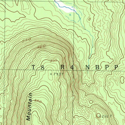 United States Geological Survey Jimmey Mountain, ME (1988, 24000-Scale) digital map