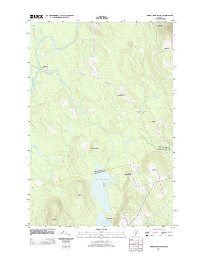 United States Geological Survey Jimmey Mountain, ME (2011, 24000-Scale) digital map