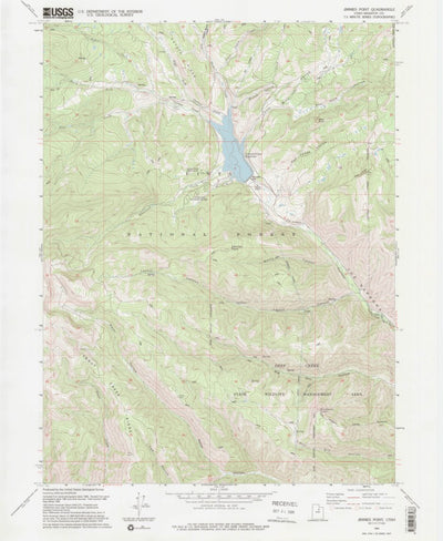United States Geological Survey Jimmies Point, UT (1994, 24000-Scale) digital map