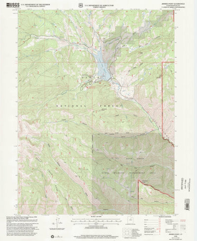 United States Geological Survey Jimmies Point, UT (1998, 24000-Scale) digital map