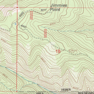 United States Geological Survey Jimmies Point, UT (1998, 24000-Scale) digital map