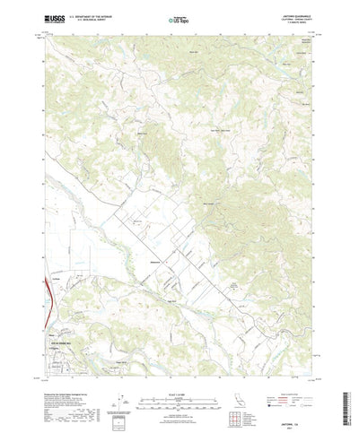 United States Geological Survey Jimtown, CA (2021, 24000-Scale) digital map