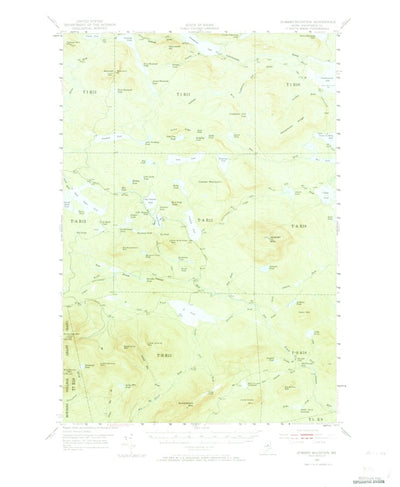 United States Geological Survey Jo-Mary Mountain, ME (1952, 62500-Scale) digital map