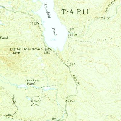 United States Geological Survey Jo-Mary Mountain, ME (1952, 62500-Scale) digital map