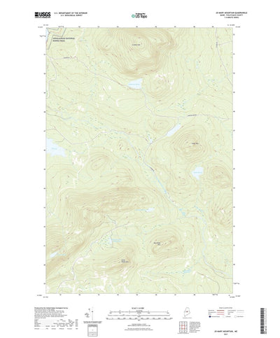 United States Geological Survey Jo-Mary Mountain, ME (2021, 24000-Scale) digital map