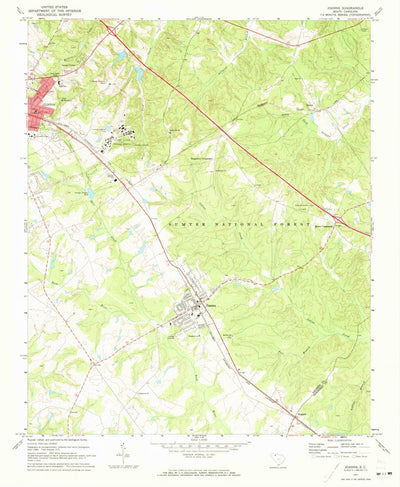 United States Geological Survey Joanna, SC (1971, 24000-Scale) digital map