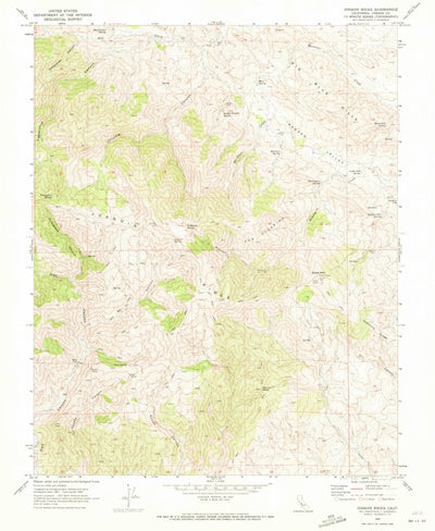 United States Geological Survey Joaquin Rocks, CA (1969, 24000-Scale) digital map