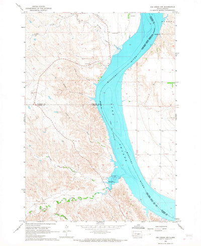 United States Geological Survey Joe Creek NW, SD (1966, 24000-Scale) digital map