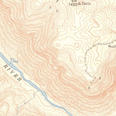 United States Geological Survey Joe Davis Hill, CO (1950, 24000-Scale) digital map
