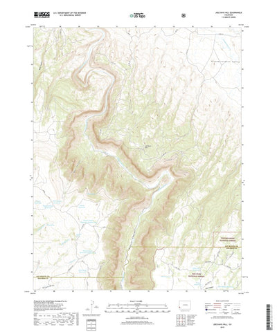 United States Geological Survey Joe Davis Hill, CO (2019, 24000-Scale) digital map