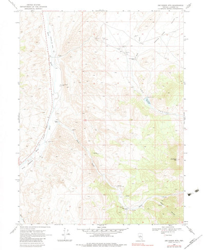 United States Geological Survey Joe Eason Mountain, NV (1969, 24000-Scale) digital map