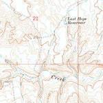 United States Geological Survey Joe Emge Creek, WY (1966, 24000-Scale) digital map