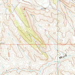 United States Geological Survey Joe Emge Creek, WY (1966, 24000-Scale) digital map