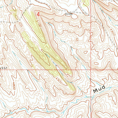 United States Geological Survey Joe Emge Creek, WY (1966, 24000-Scale) digital map