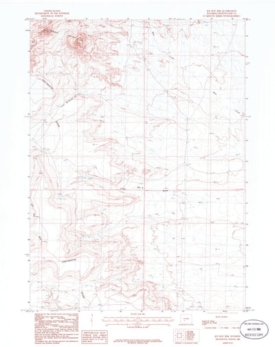 United States Geological Survey Joe Hay Rim, WY (1986, 24000-Scale) digital map