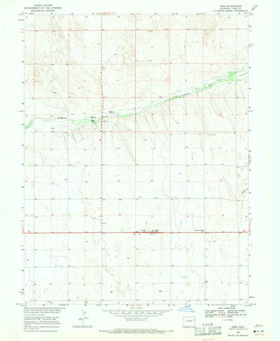 United States Geological Survey Joes, CO (1968, 24000-Scale) digital map