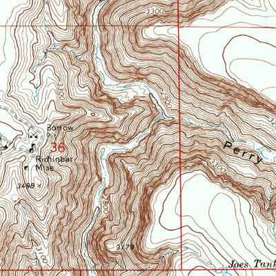 United States Geological Survey Joes Hill, AZ (1969, 24000-Scale) digital map