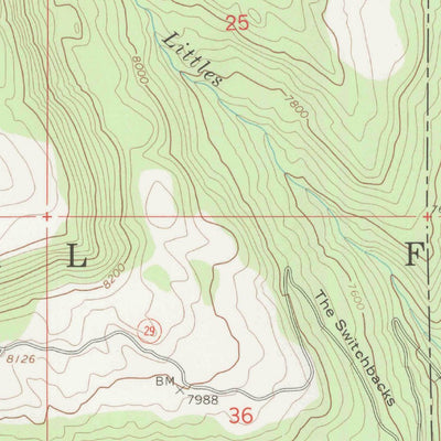 United States Geological Survey Joes Valley Reservoir, UT (1966, 24000-Scale) digital map