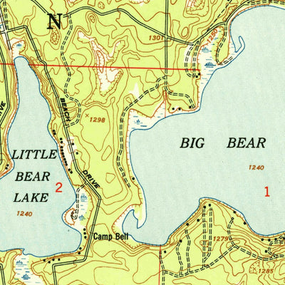 United States Geological Survey Johannesburg, MI (1951, 24000-Scale) digital map