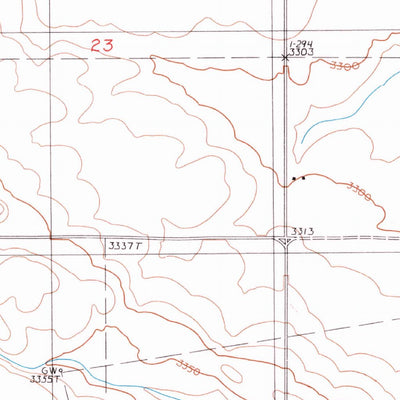 United States Geological Survey Johannson Coulee, MT (1986, 24000-Scale) digital map