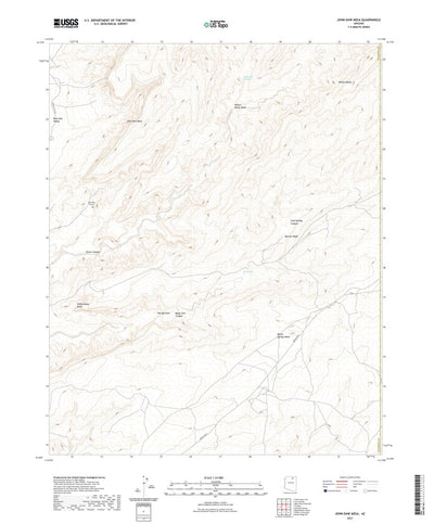 United States Geological Survey John Daw Mesa, AZ (2021, 24000-Scale) digital map