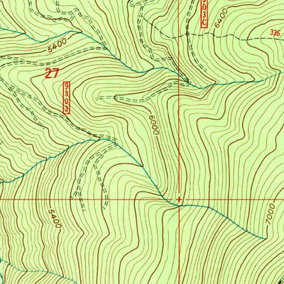 United States Geological Survey John Day Mountain, ID (1995, 24000-Scale) digital map